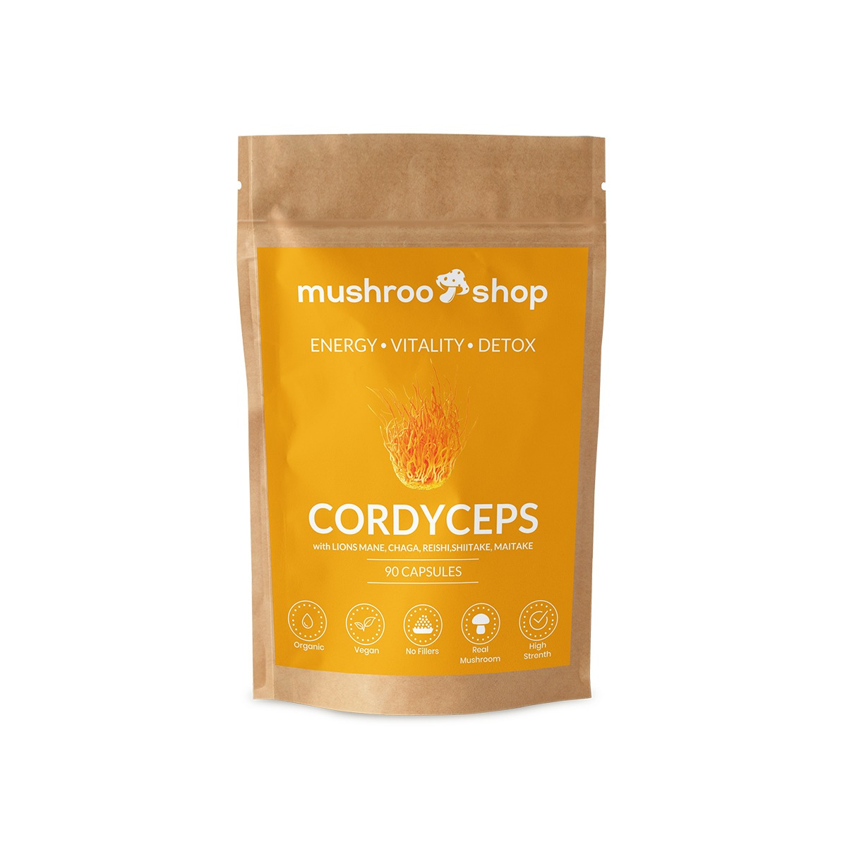 Premium Real Mushroom Cordyceps for Wellness Support