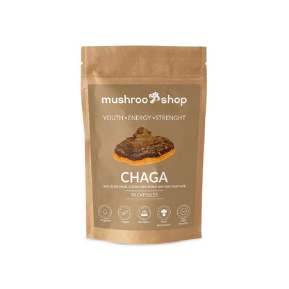 chaga organic mushroom capsules uk